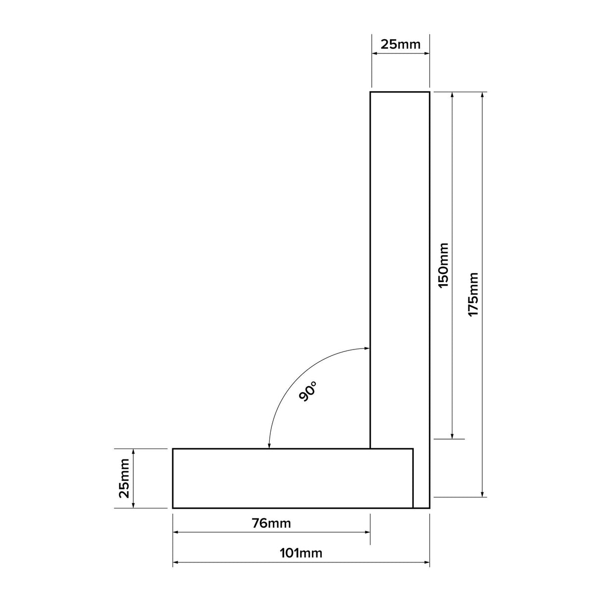 Verum Precision Engineer's Square - 150mm (6")
