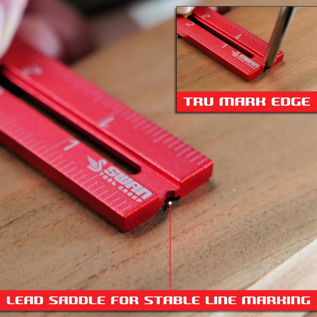 Swan Tool Group RED TAIL Ruler Set
