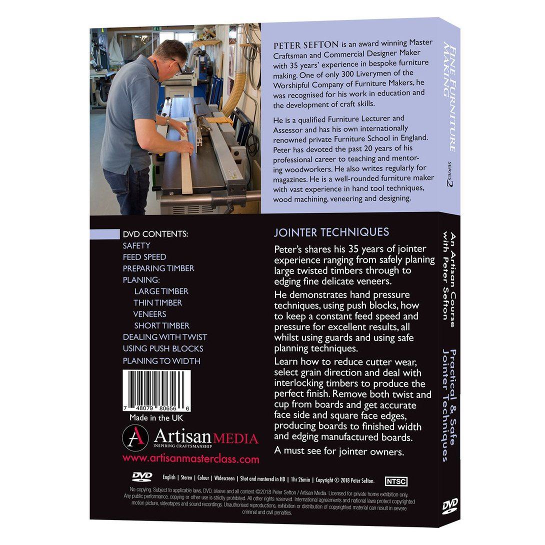 Peter Sefton Practical & Safe Jointer Techniques DVD
