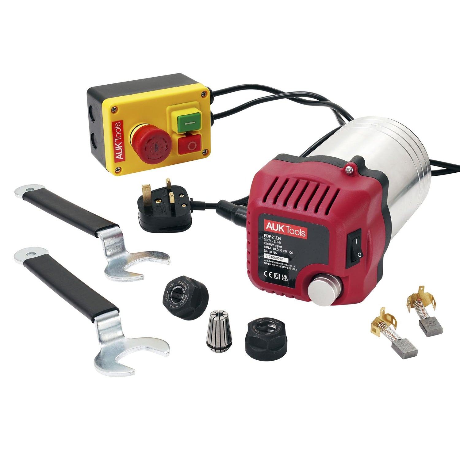 AUKTools Router Motor 2400W with NVR Switch