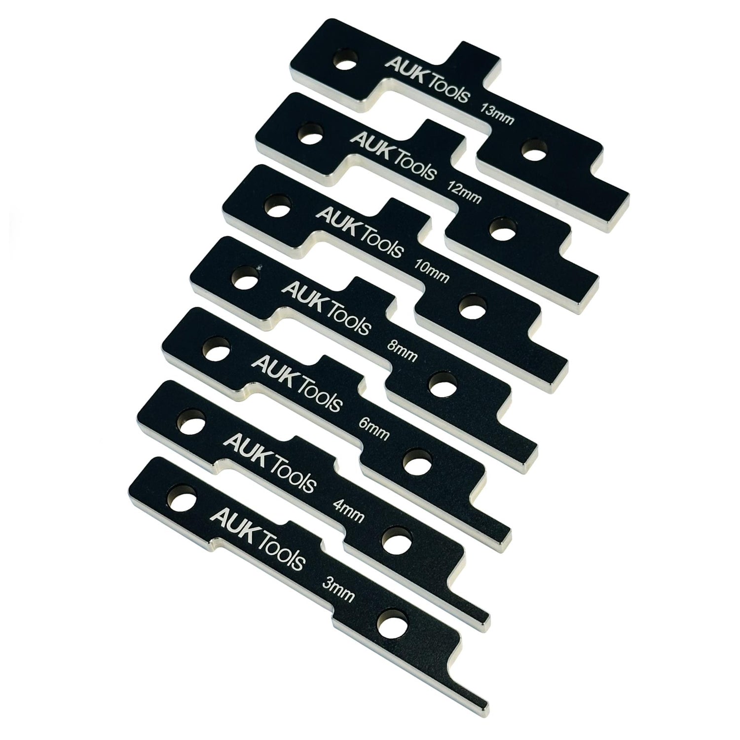 AUKTools 7 Piece Router Table Setup Bars (Metric)