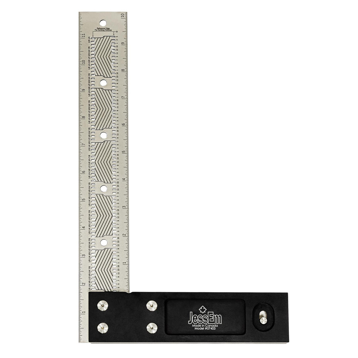 JessEm Stainless Steel Precision Square 12"