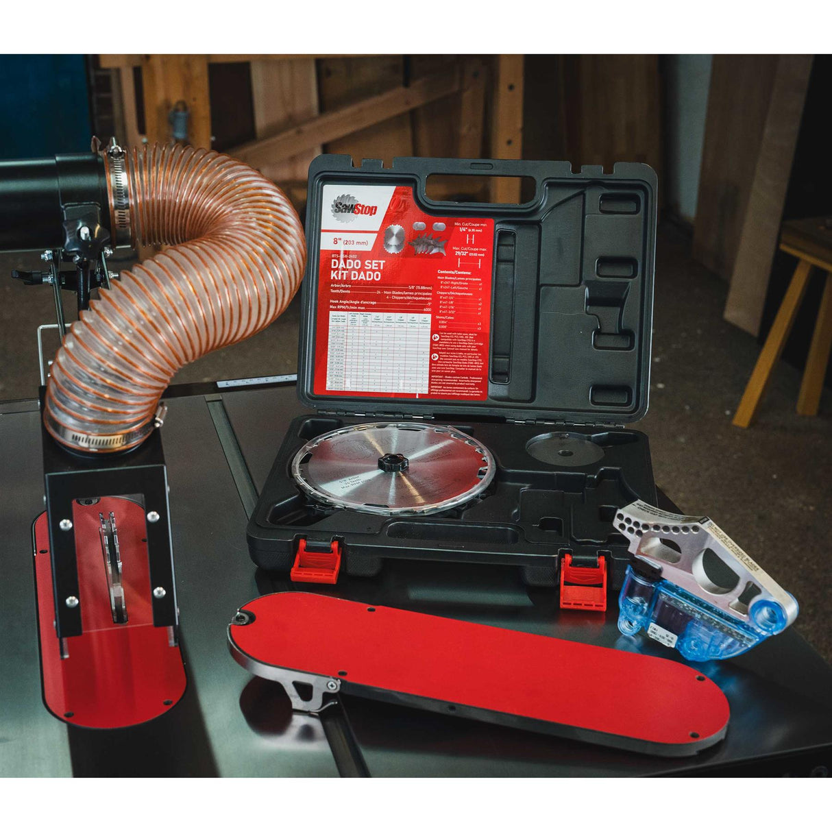 SawStop Professional Cabinet Saw with DADO Plus and Floating Arm Dust Collection