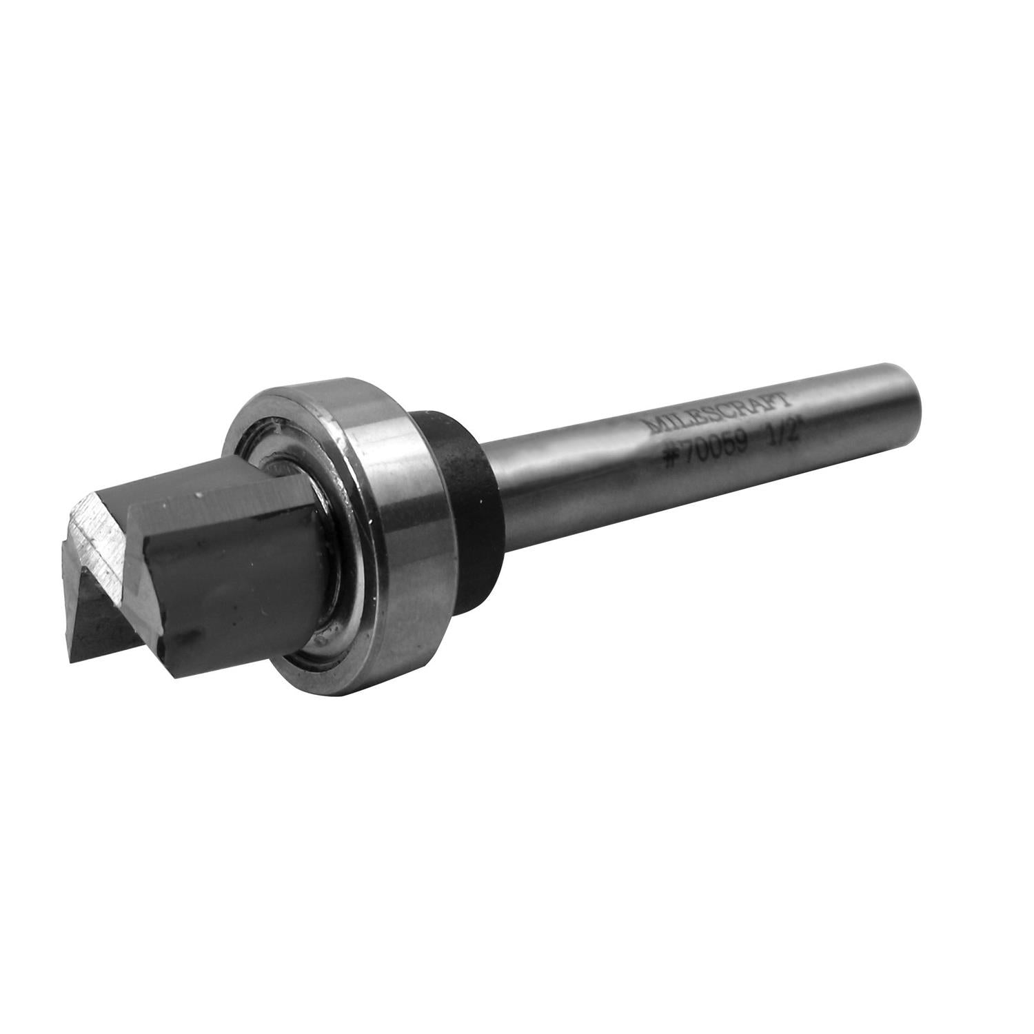 Milescraft 1/2" Straight Router Bit With Bearing 1/4" Shank