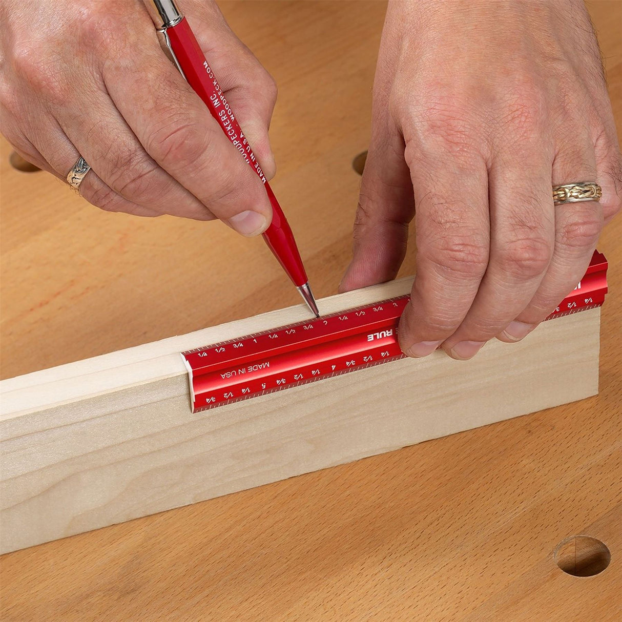 Woodpeckers Woodworking Edge Rule 300mm