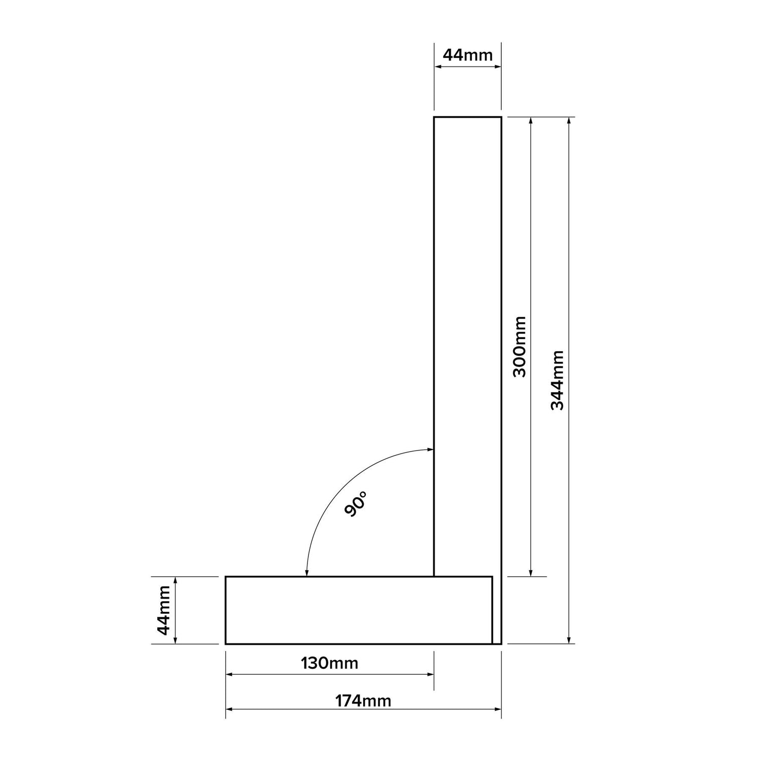 Verum Precision Engineer's Square - 300mm (12")