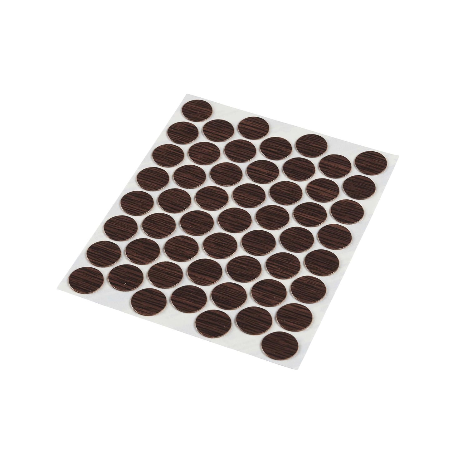 FastCap Peel & Stick Cover Caps - Walnut 14mm (52 pc)