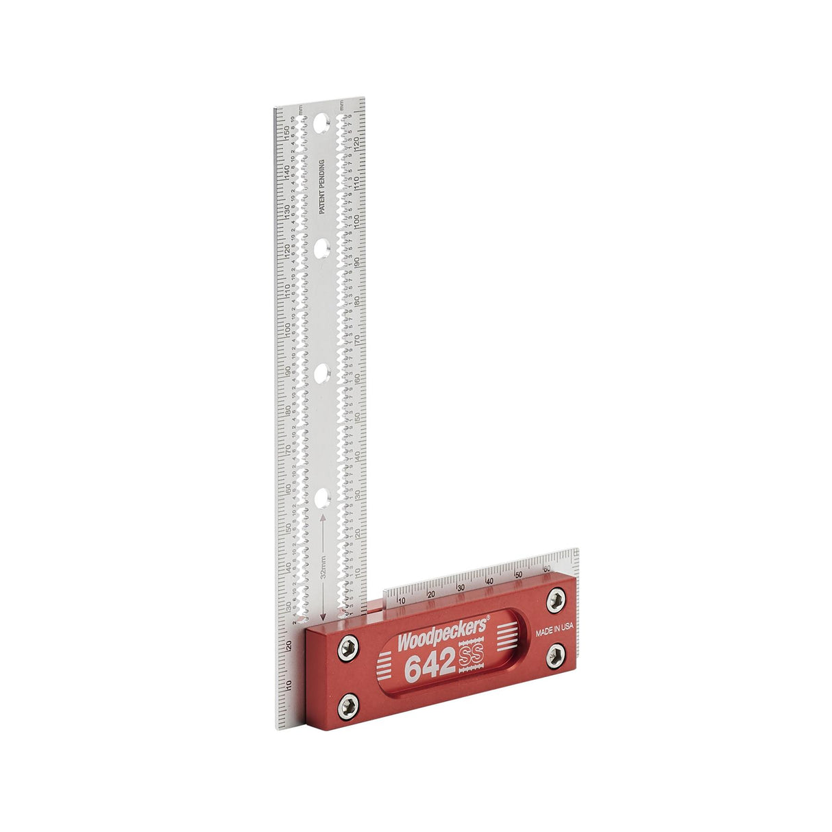 Woodpeckers Stainless Steel Square 150mm - Model 642