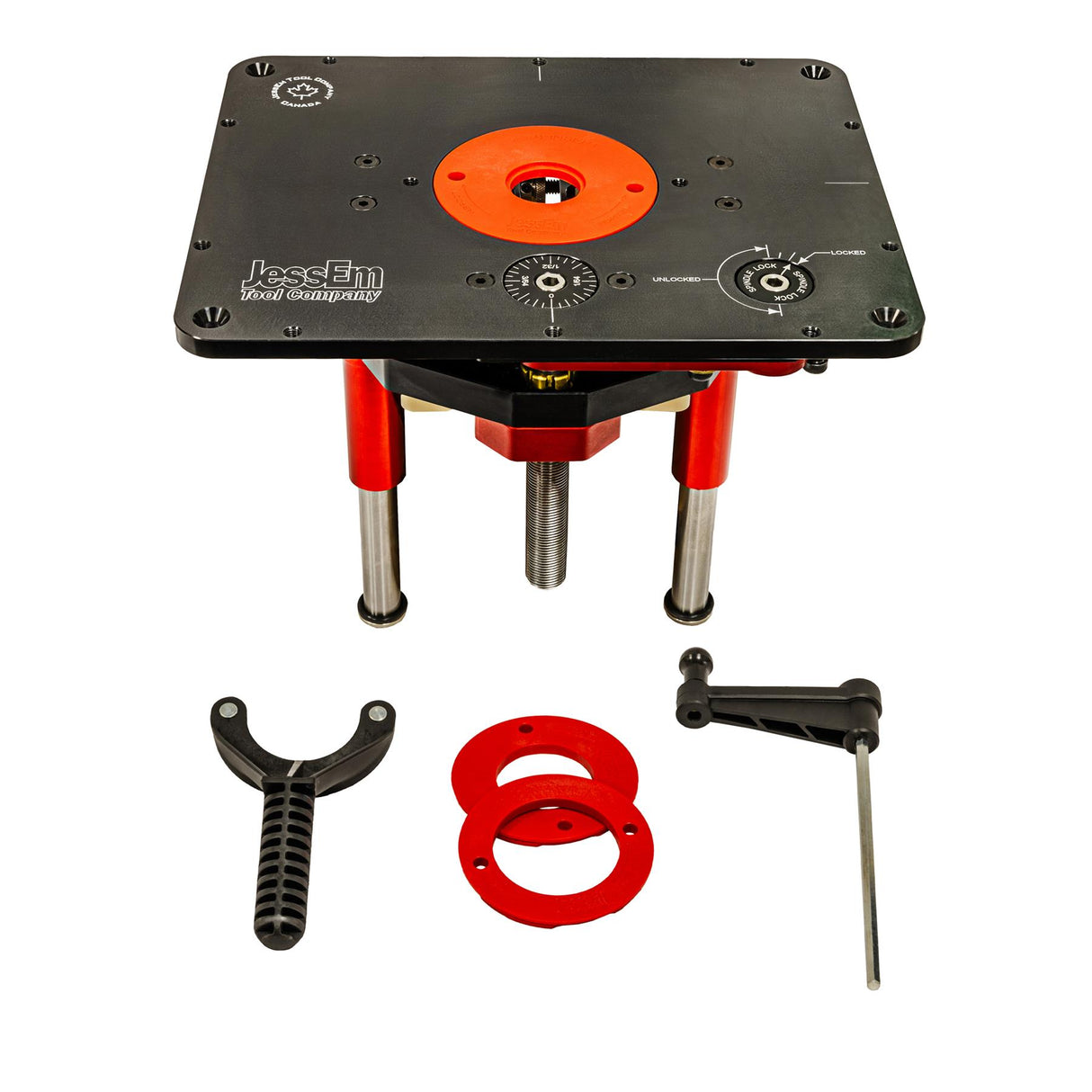 Harvey Compass Router Table with JessEm Mast-R-Lift II and AUKTools Router Motor 2400W with NVR Switch