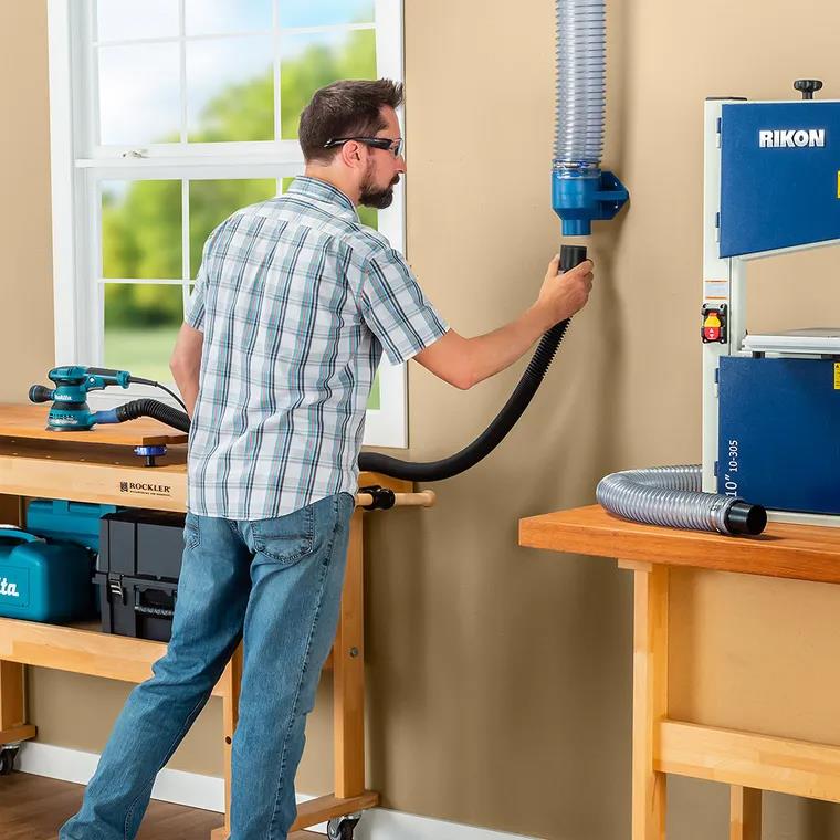 Rockler Dust Right Mountable Dust Coupler - 2-1/2" to 4"