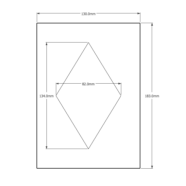 AUKTools Diamond Router Inlay Template