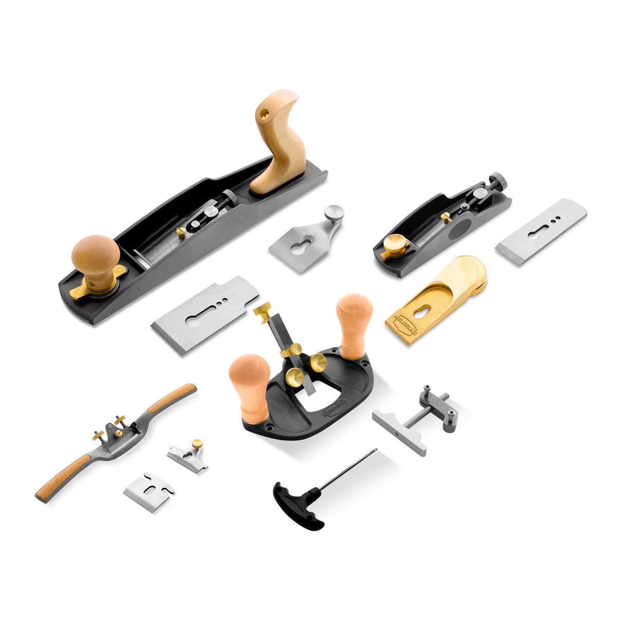 Melbourne Tool Company Set of Nine Planes and Tools with Extra Blades