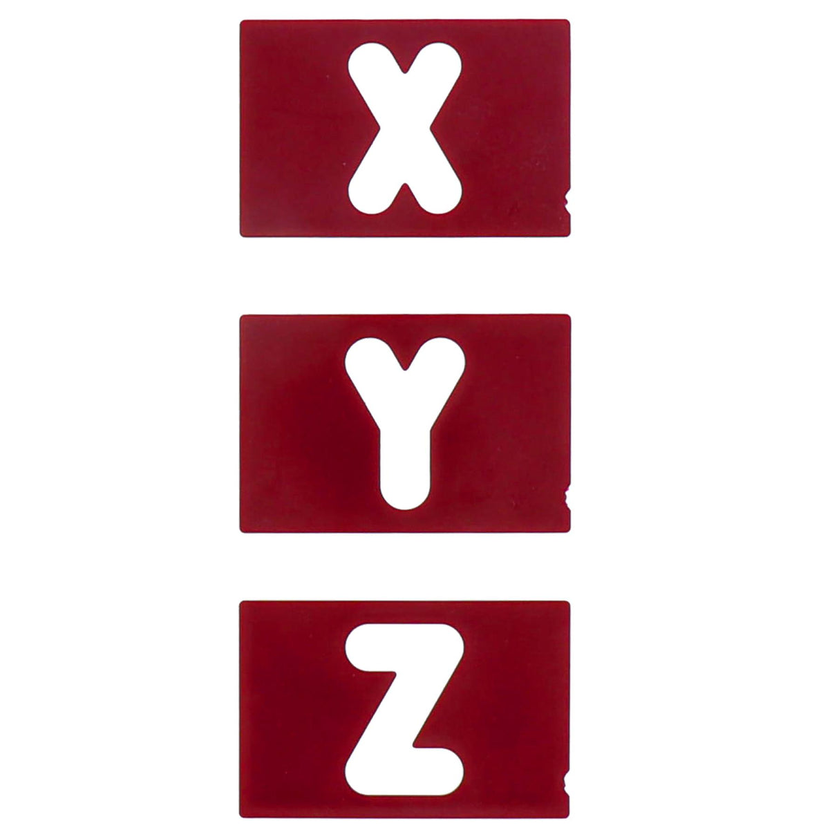 Milescraft Vertical Letter Template Set 1-1/2" & 2-1/2"