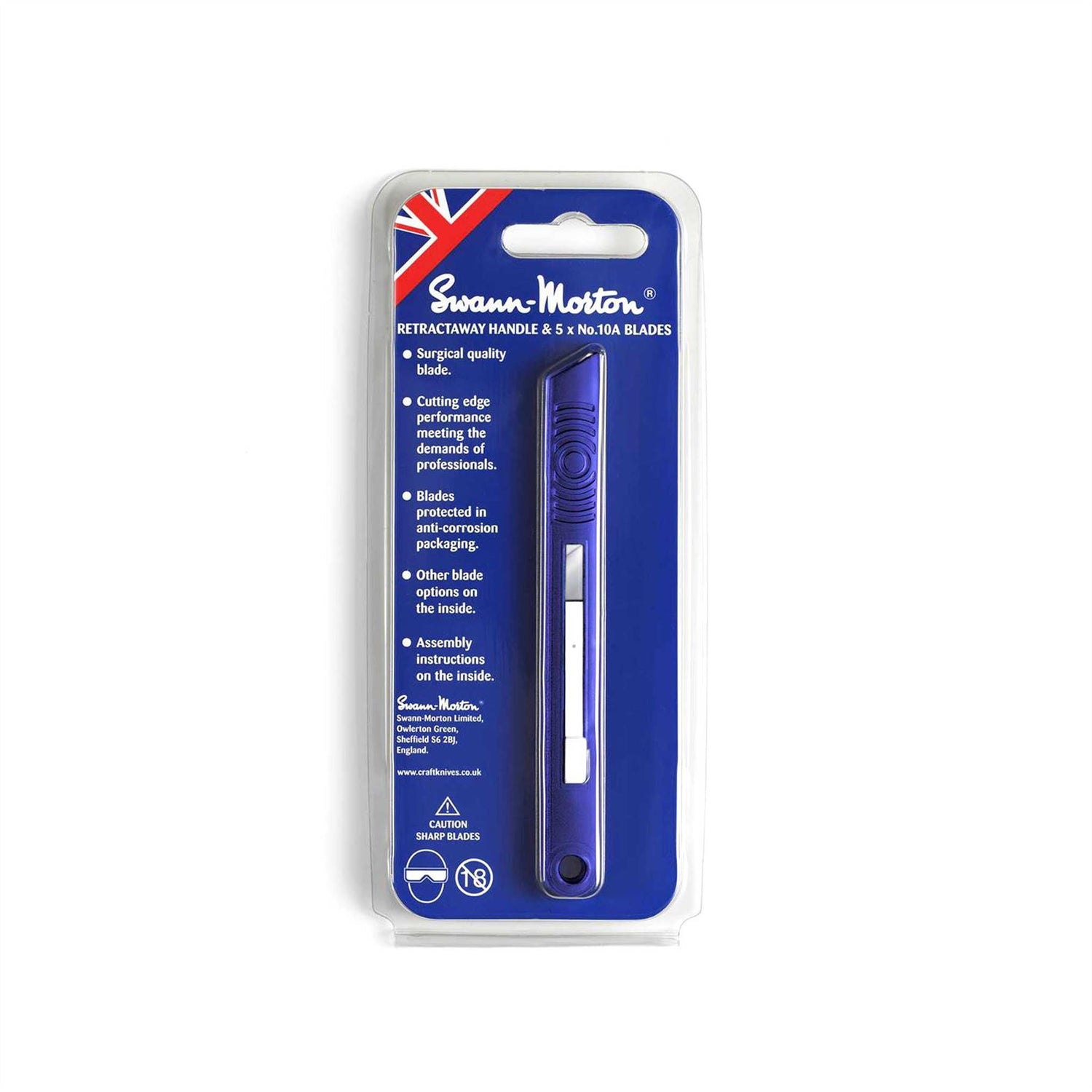 Swann Morton Retractaway Handle & 5 x No.10A Blades