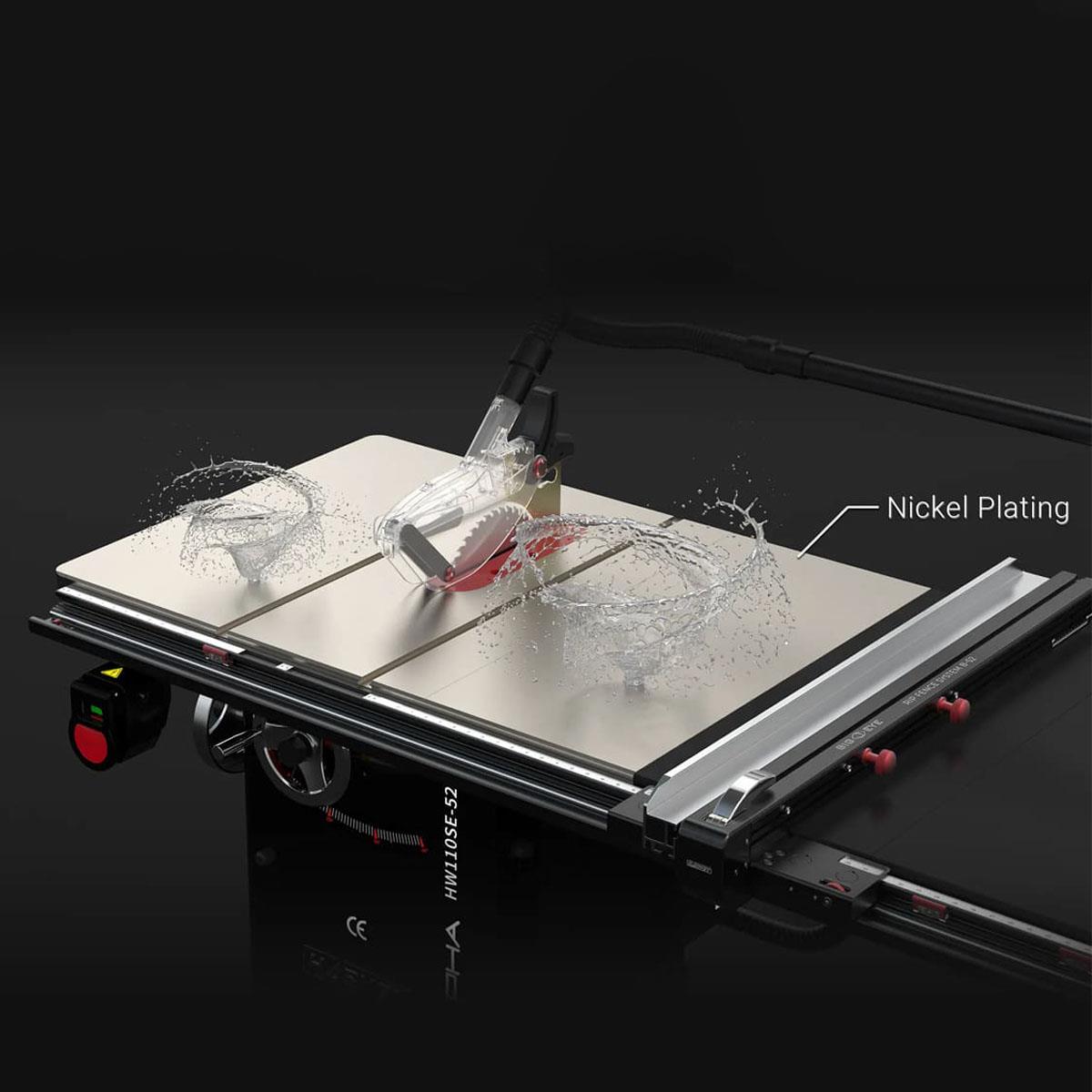 Harvey ALPHA HW110SE Table Saw with Compass ST-1500 Sliding Table