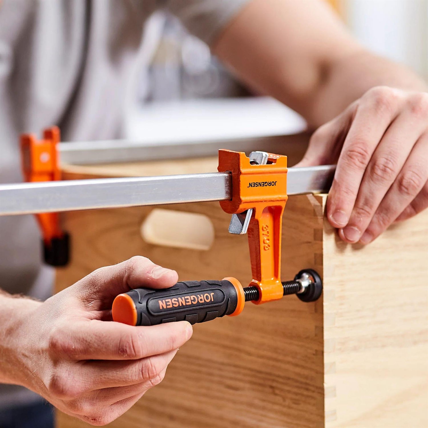 Jorgensen Medium-Duty Steel Bar Clamp 12"