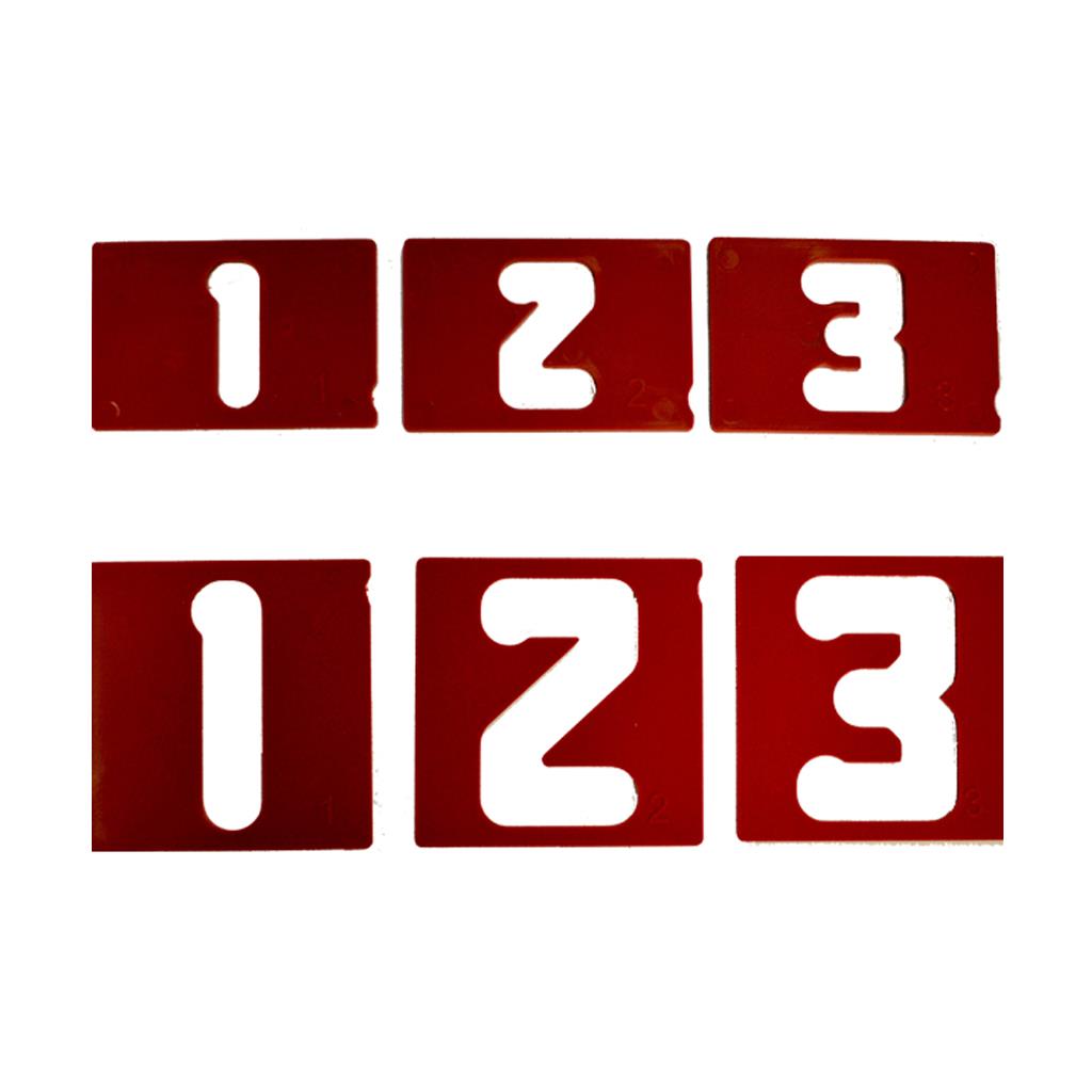 Milescraft 1-1/2″ and 2-1/2″ Vertical Number Template Set