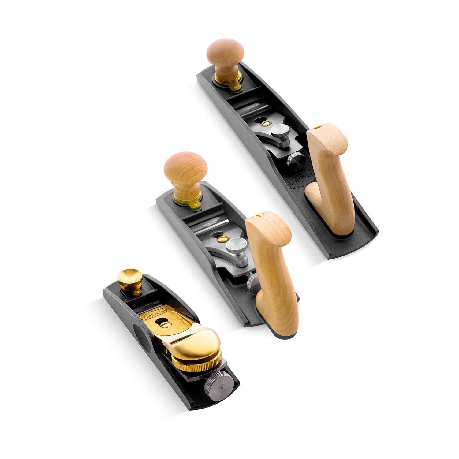 Melbourne Tool Company Low Angle Block, Smoothing and Jack Plane Set