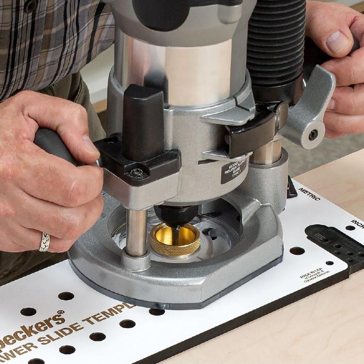 Woodpeckers Shelf Pin and Drawer Slide Template - Standard