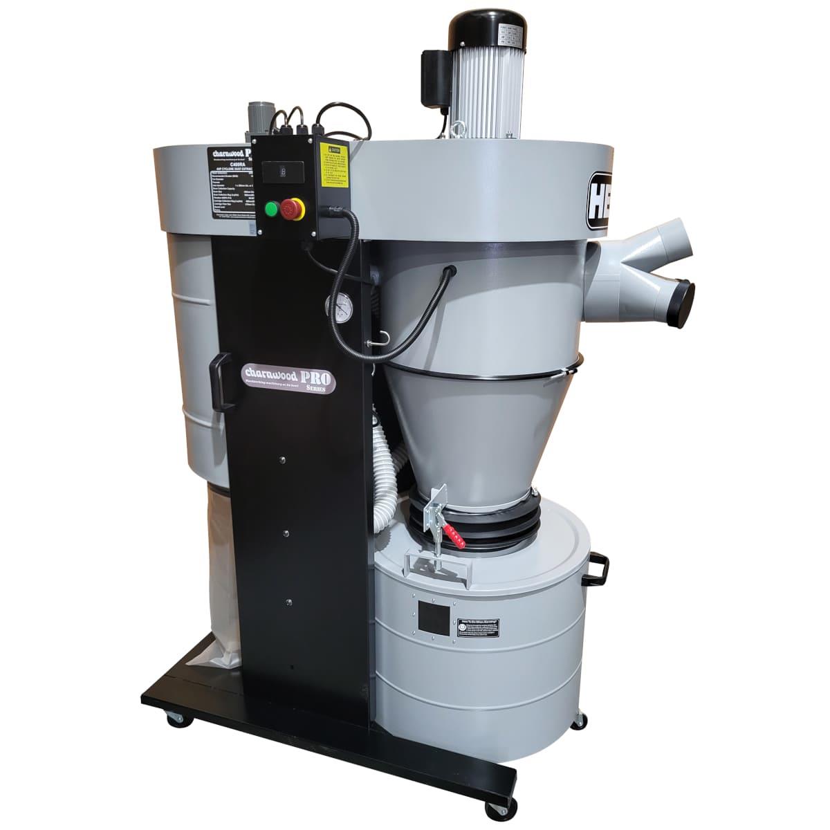 Charnwood HEPA C400RA 4hp 240v Cyclone Extractor with Remote Start & Auto Filter Cleaning