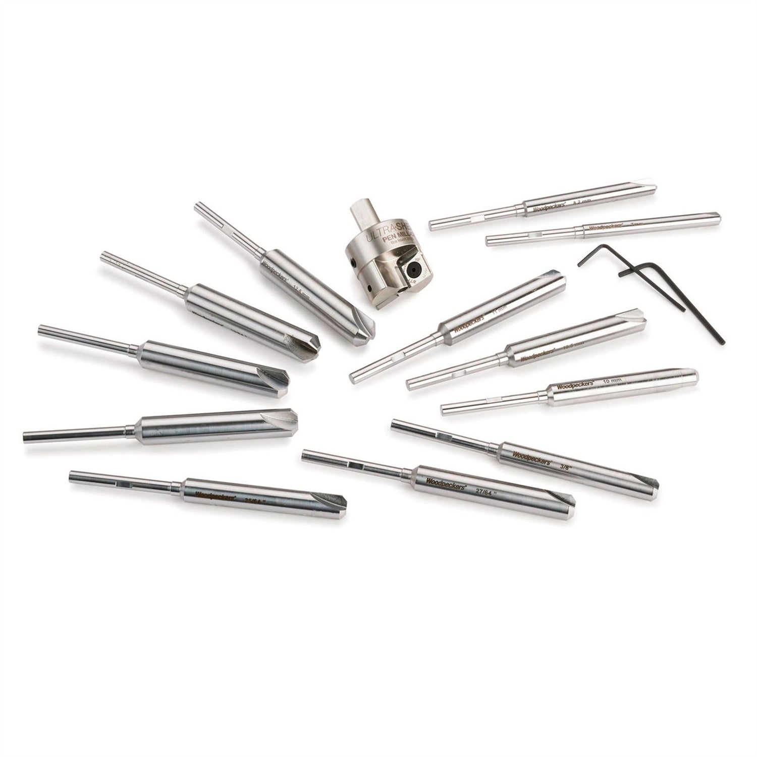 Woodpeckers Ultra-Shear Pen Mill Ci 13 Piece Set