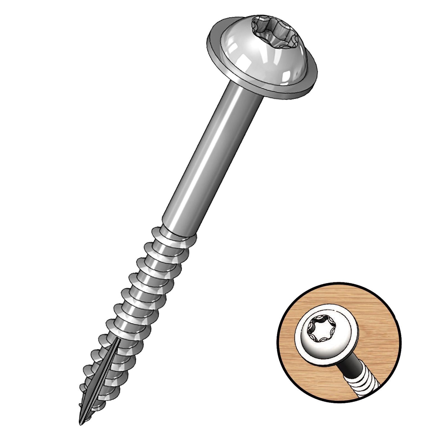 Milescraft 1-1/2" Pocket Screws - Coarse (100 Pack)