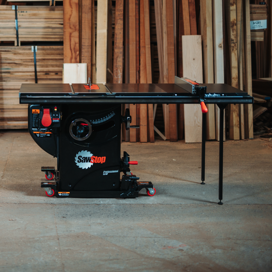 SawStop Industrial Cabinet Saw Mobile Base with PCS Conversion Kit Assembly
