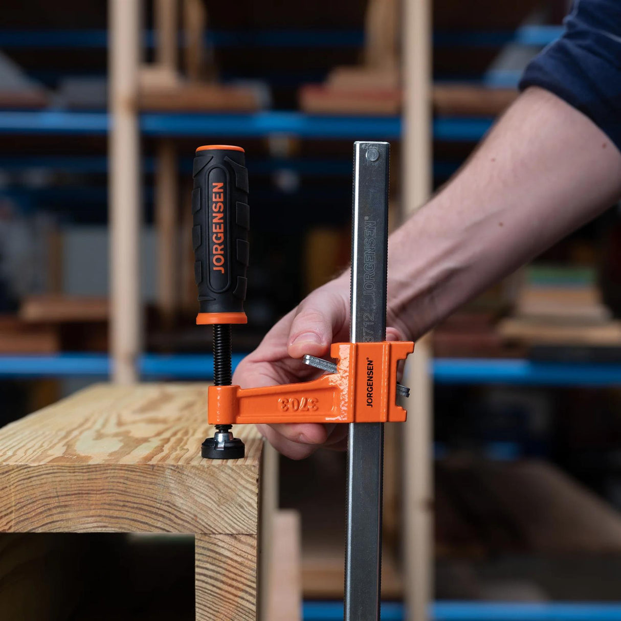 Jorgensen Medium-Duty Steel Bar Clamp 12"