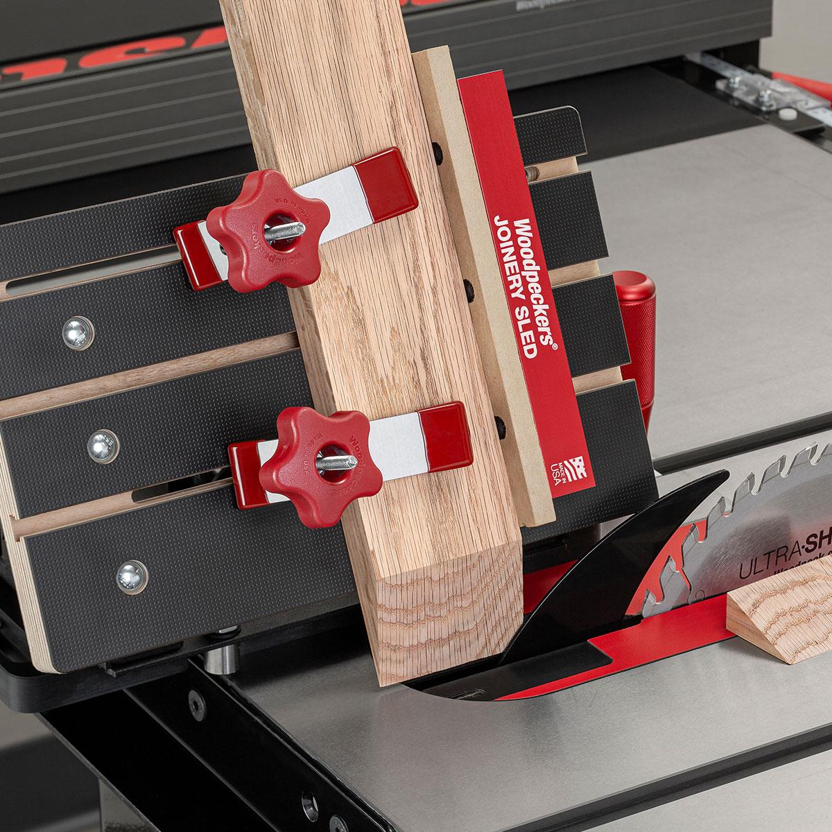 Woodpeckers Joinery Sled with Rack-It