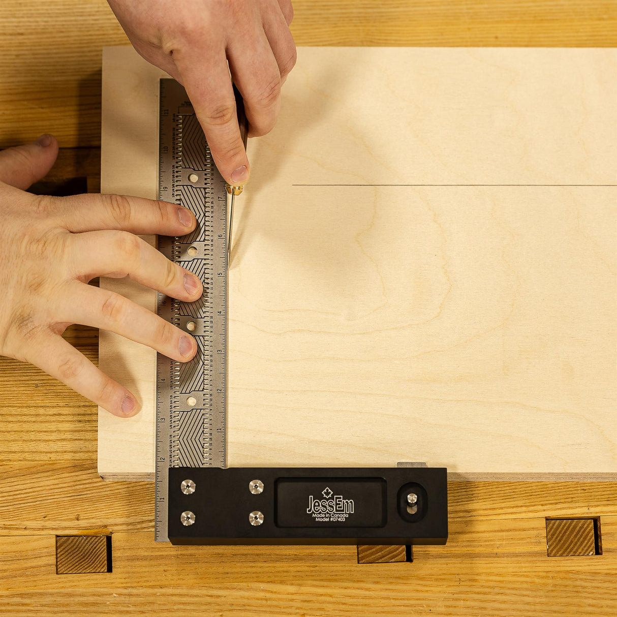 JessEm Stainless Steel Precision Square 12"