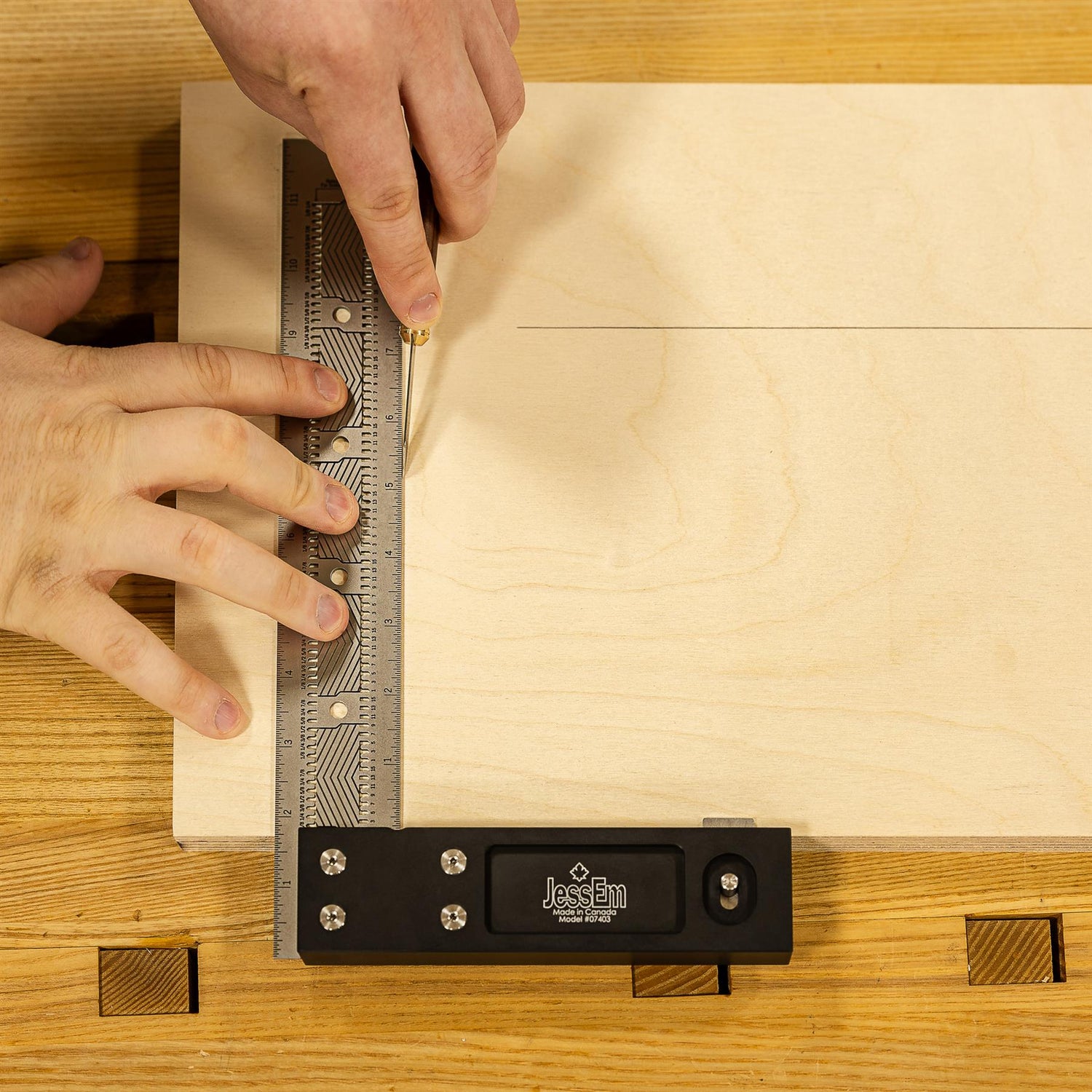 JessEm Stainless Steel Precision Square 12"