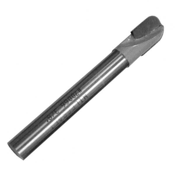 Milescraft 3/8" Core Box Long Reach Router Bit 1/4" Shank