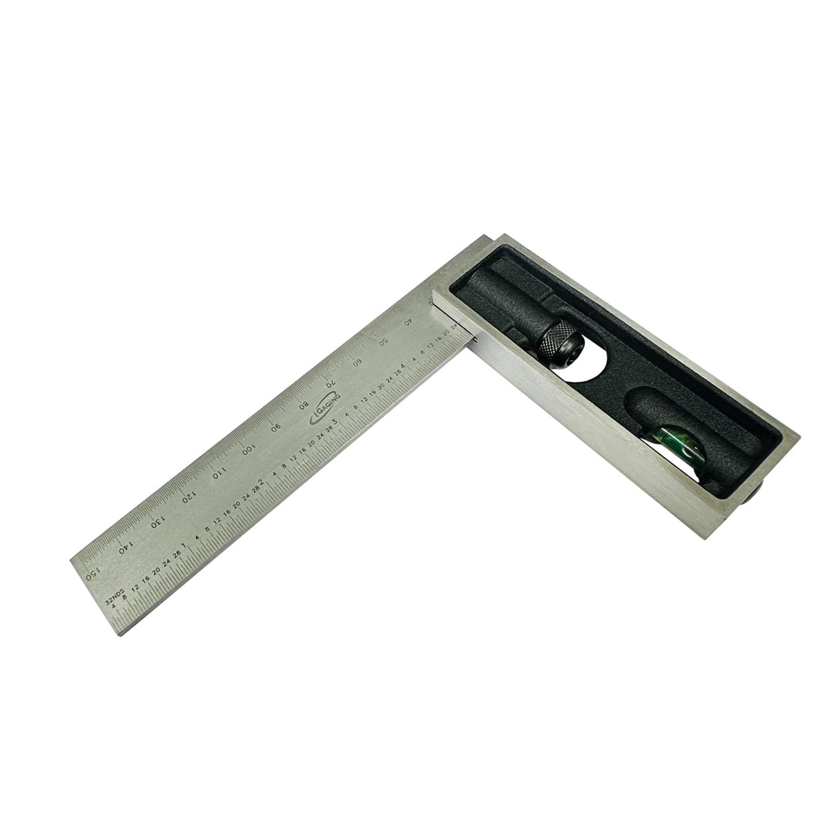iGaging Precision Double Square 150mm/6" Dual Scale