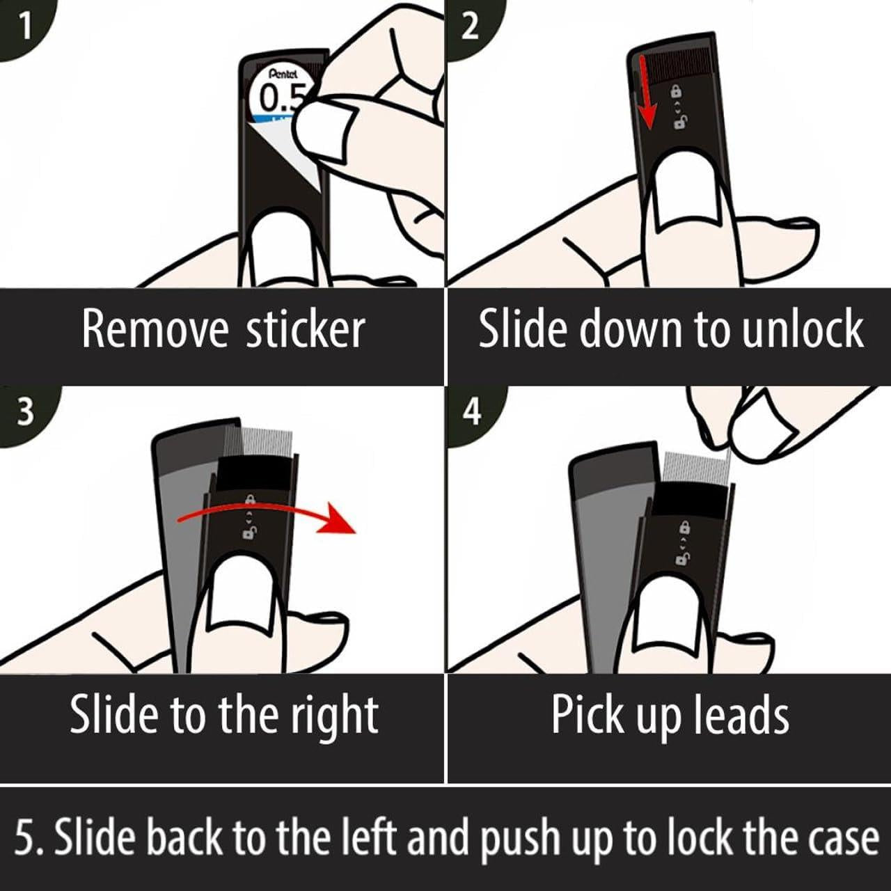 Pentel Ain Leads - 0.7mm HB