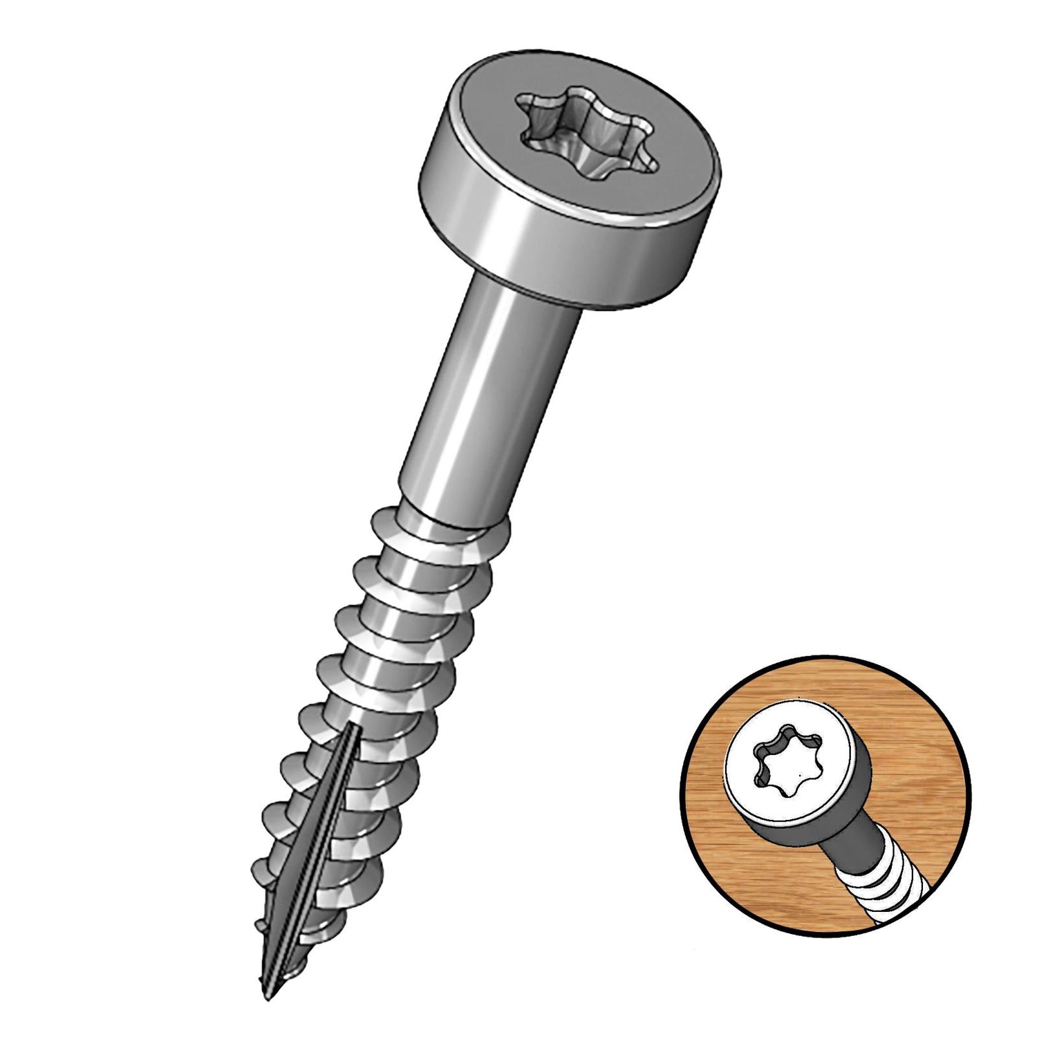 Milescraft 1" Pocket Screws - Coarse (100 Pack)
