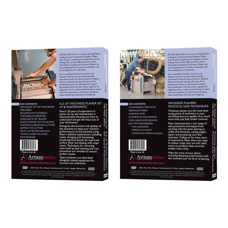 Peter Sefton Ultimate Thickness Planer Collection - Set of 2 DVDs