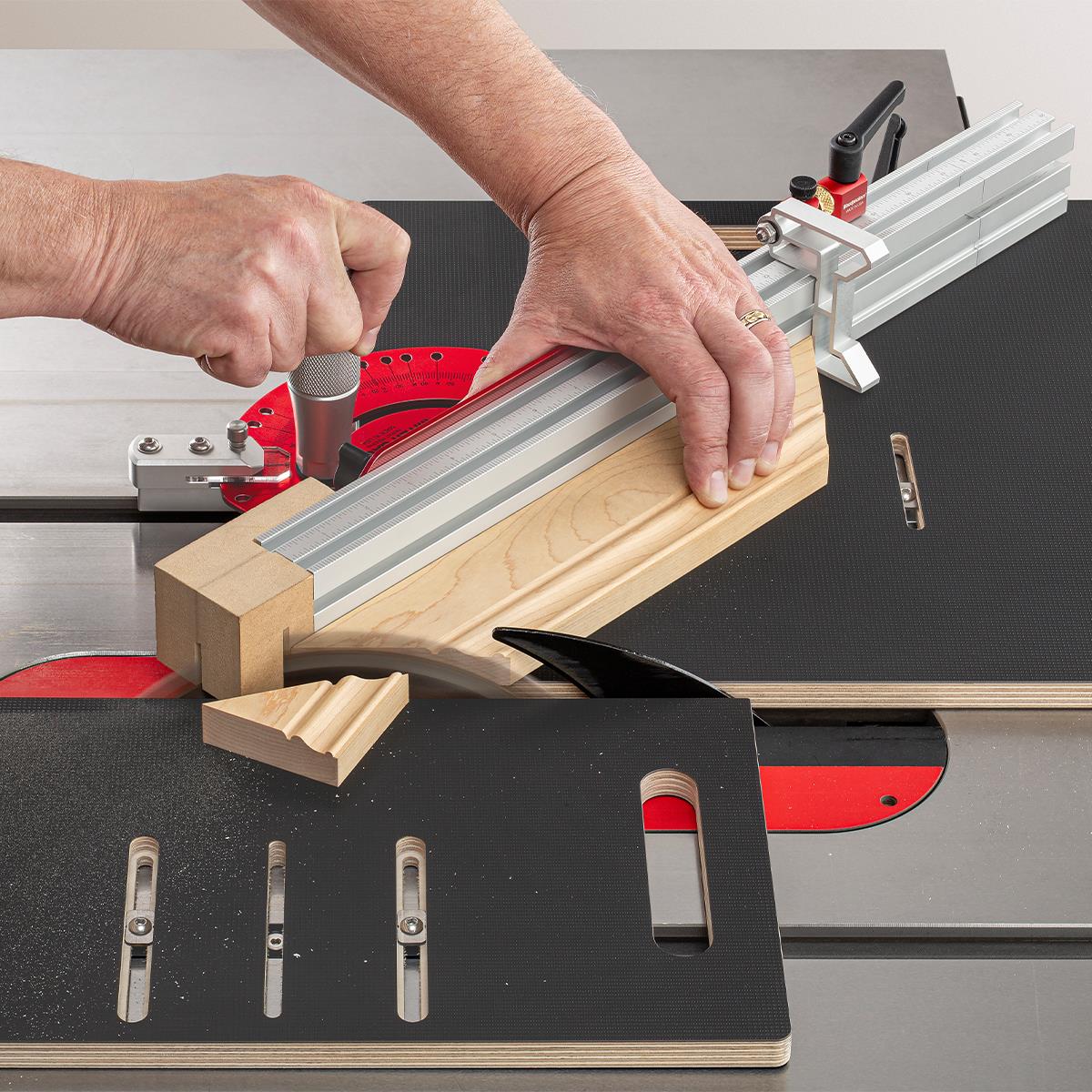Woodpeckers In-DEXABLE Miter Sled with Drop Zone