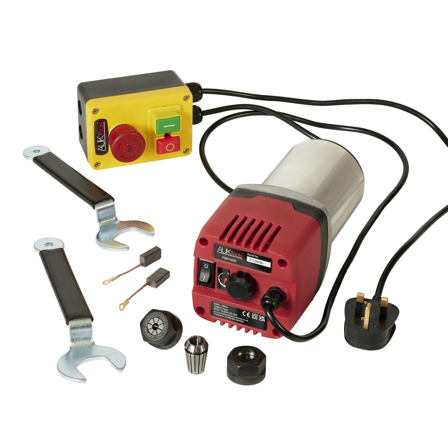 AUKTools Router Motor 1500W with NVR Switch