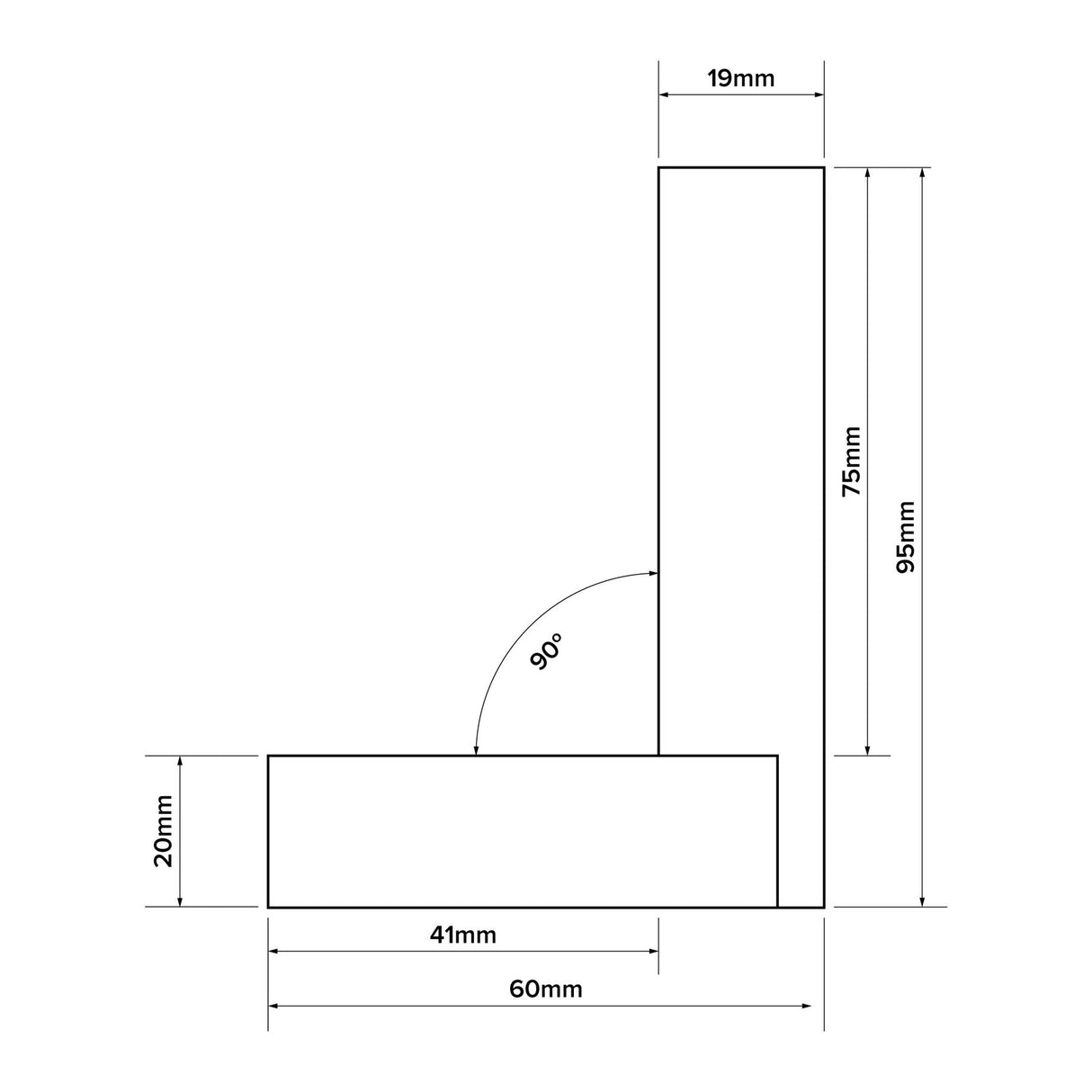 Verum Precision Engineer's Square - 75mm (3")