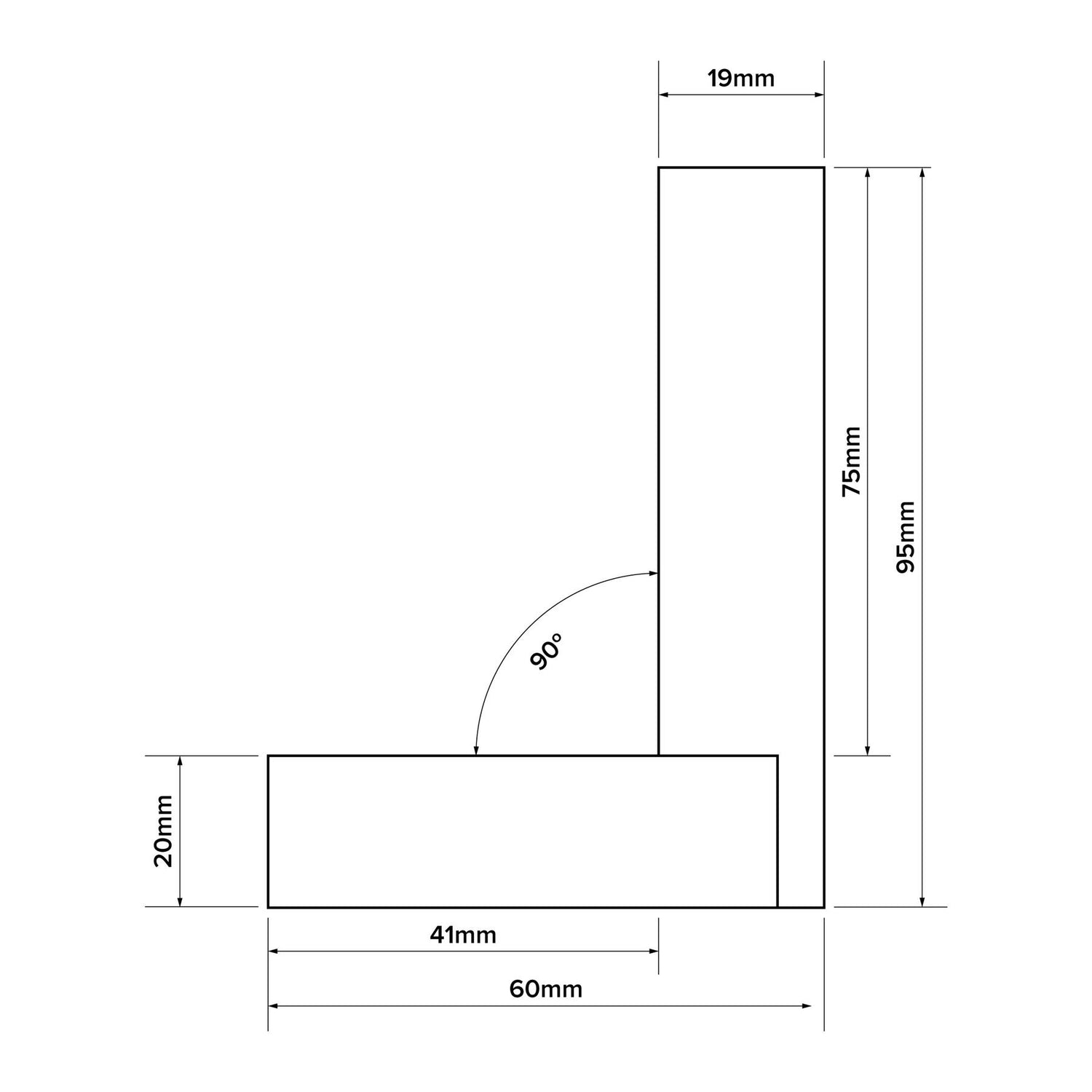 Verum Precision Engineer's Square - 75mm (3")