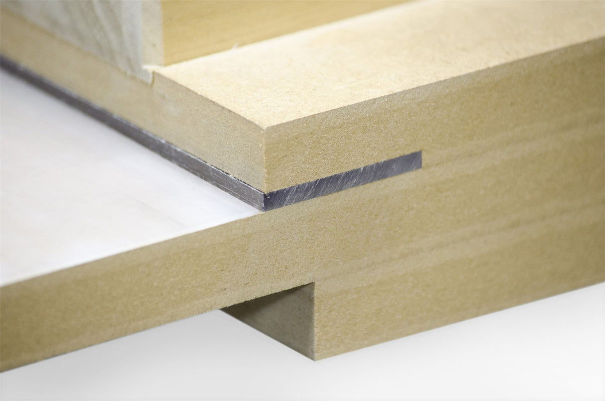 AUKTools Shooting Board Perspex Strip - 600mm x 40mm x 4mm