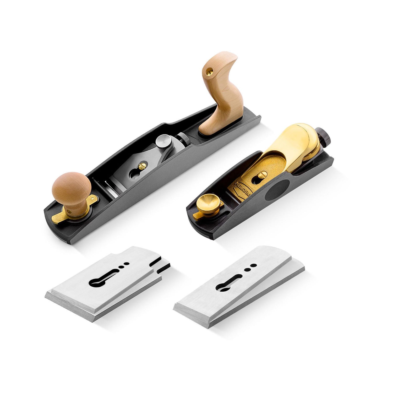 Melbourne Tool Company Low Angle Block and Jack Plane Set with Extra Blades