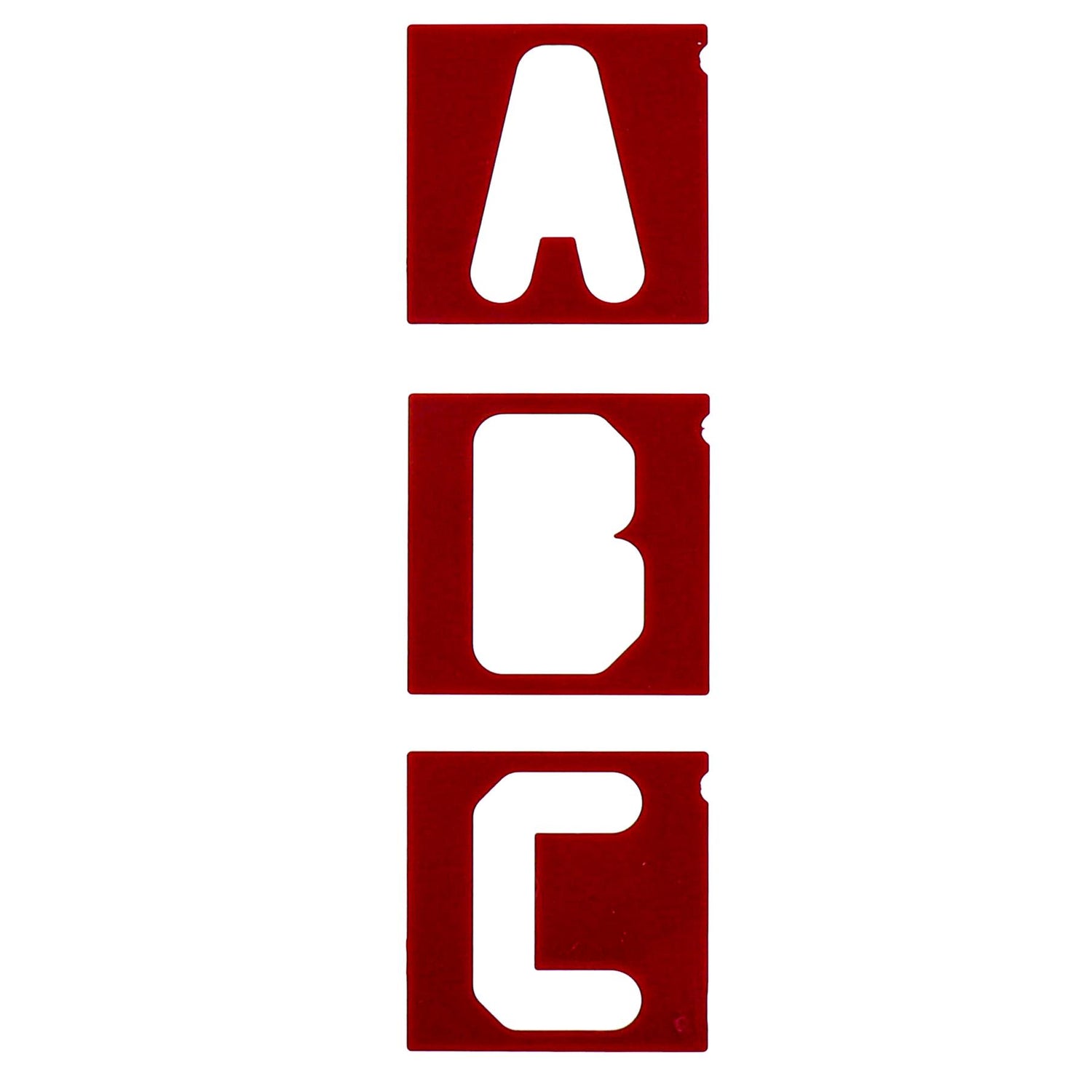 Milescraft Vertical Letter Template Set 1-1/2" & 2-1/2"