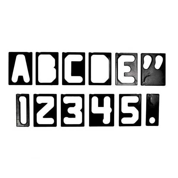 Milescraft Horizontal Character Template Set 2-1/2"