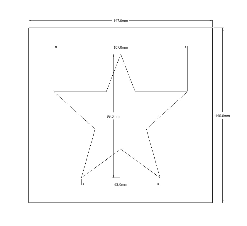 AUKTools Star Router Inlay Template
