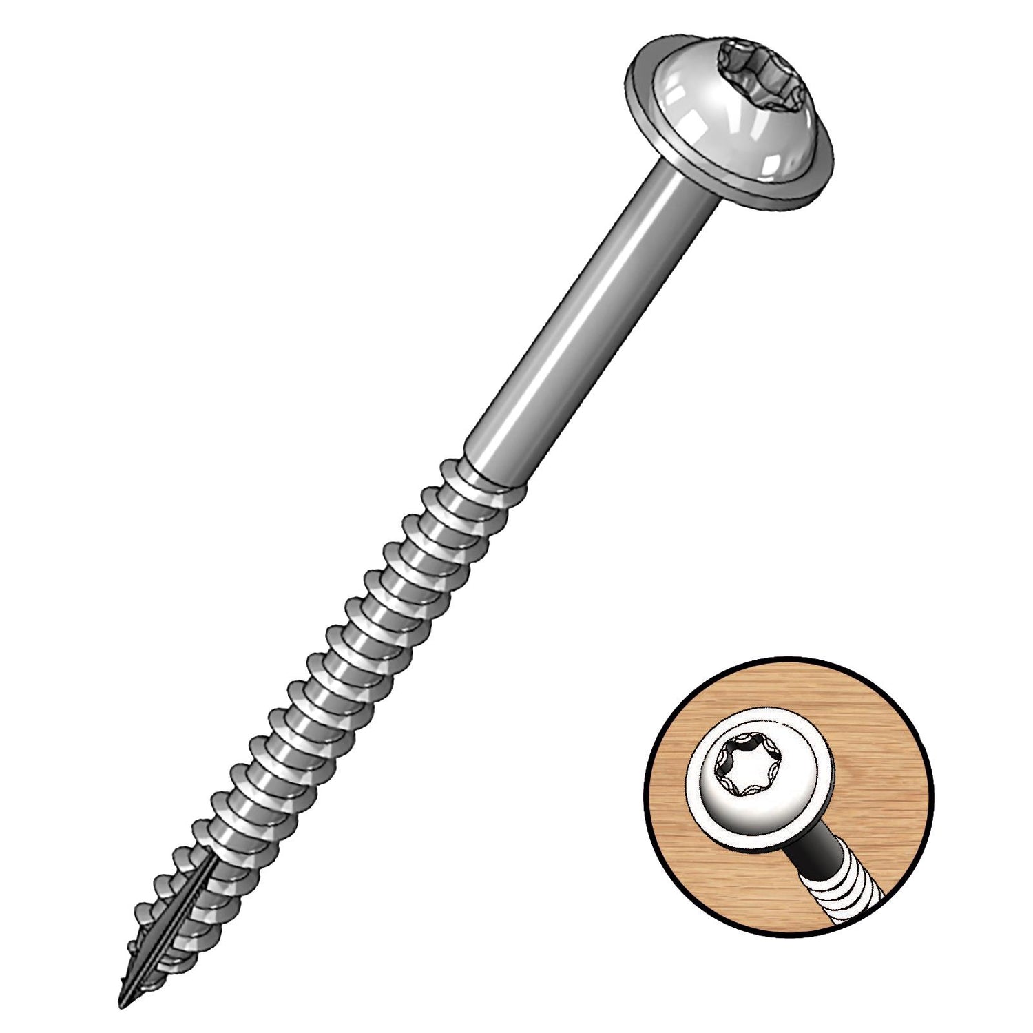 Milescraft 2" Pocket Screws - Coarse (50 Pack)