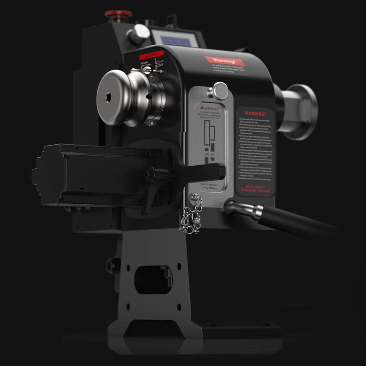 Harvey T-40 Woodturning Lathe with Cast Iron Legs and Outrigger