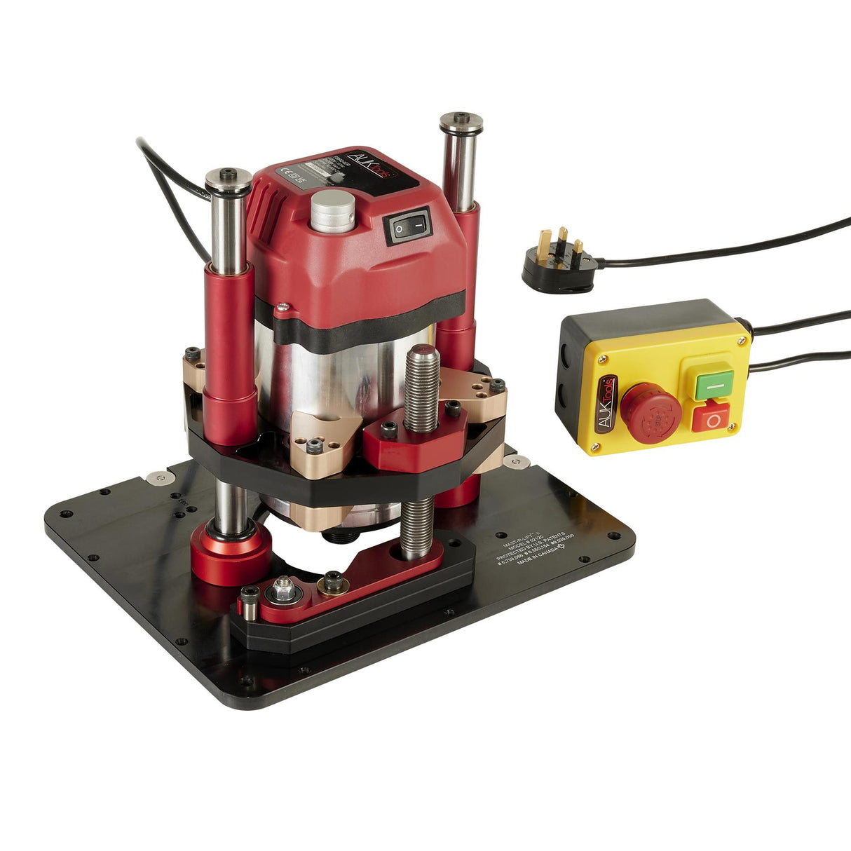 JessEm Mast-R-Lift II and AUKTools Router Motor 2400W with NVR Switch