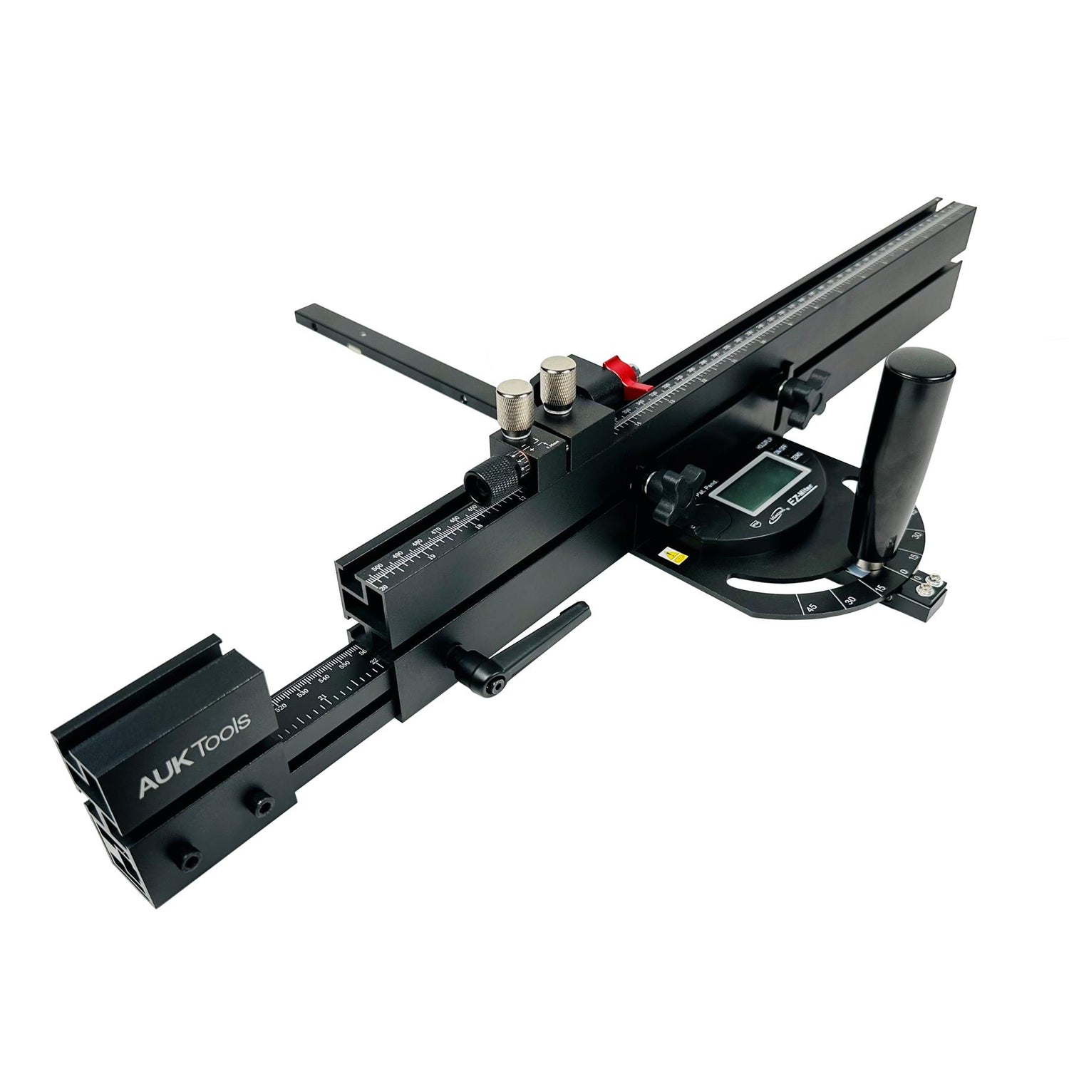 AUKTools Telescoping Mitre Fence with iGaging EZ Digital Miter Gauge