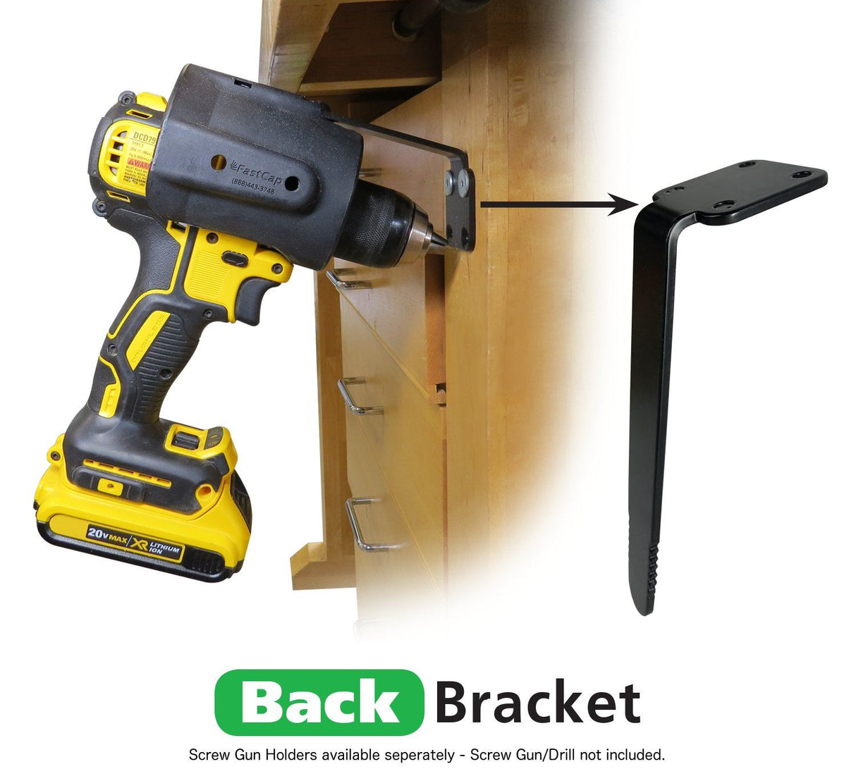 FastCap Screw Gun Holder Back Bracket